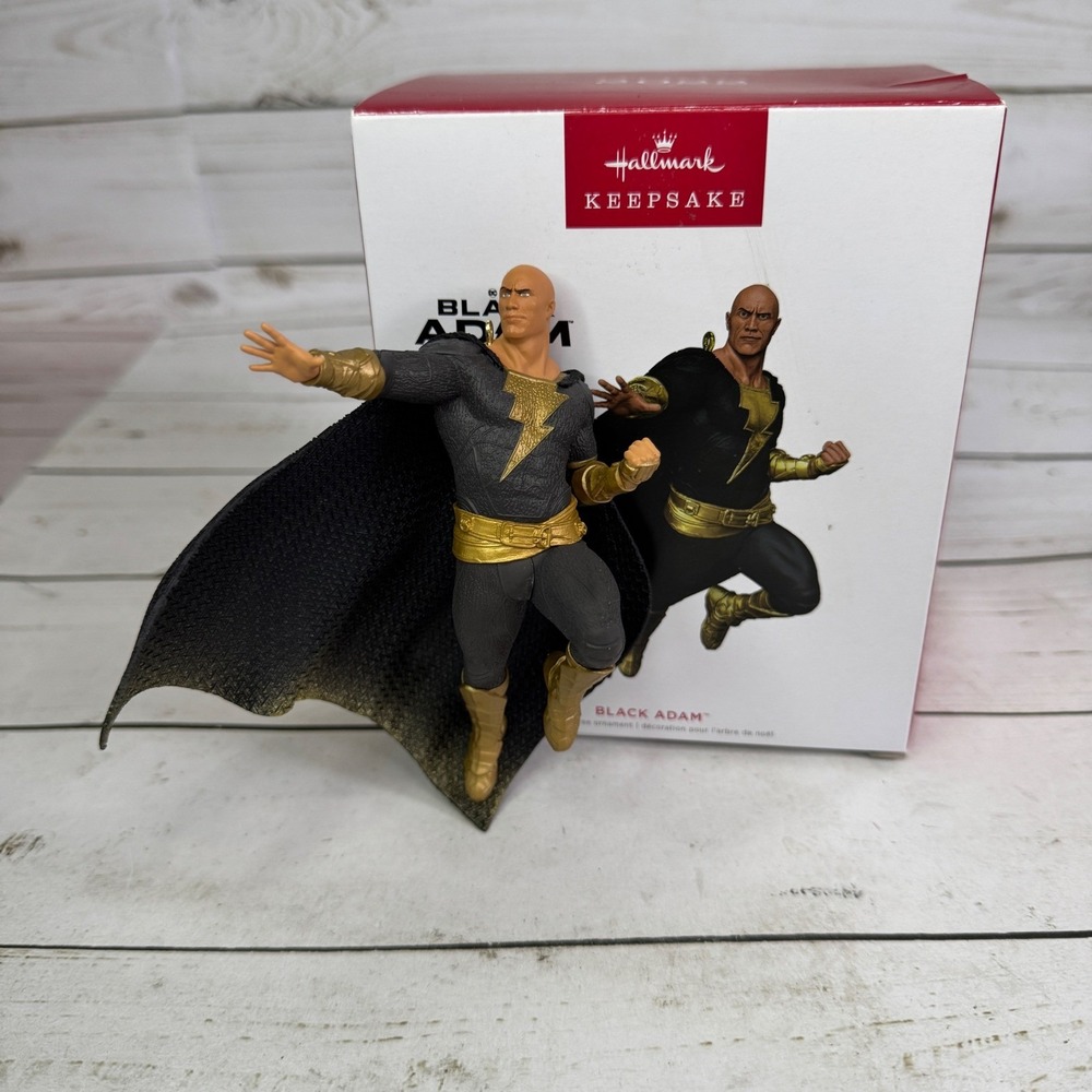 2022‎ Hallmark Keepsake Black Adam Ornament NIB DC The Rock Dwayne Johnson